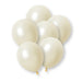 8 Pack Ivory Pearl Premium 12" Latex Balloons