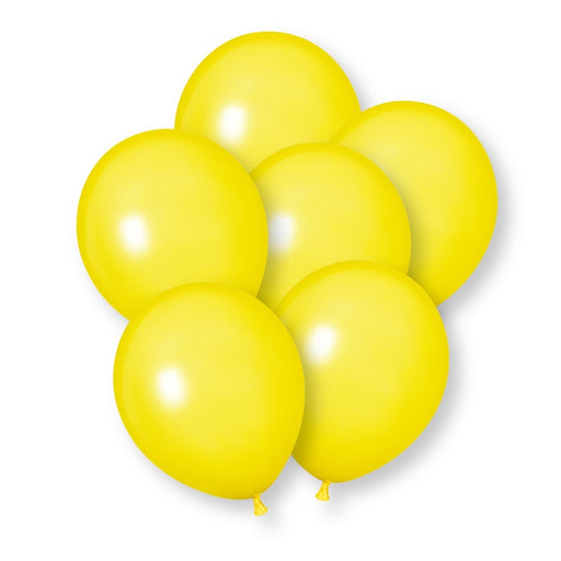 10 Pack Yellow Premium 12" Latex Balloons