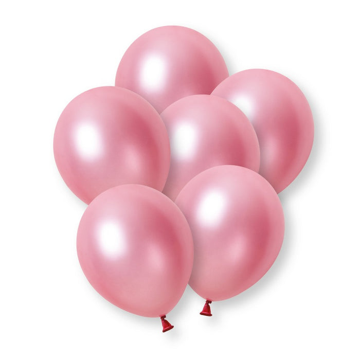 8 Pack Hot Pink Pearl Premium 12" Latex Balloons