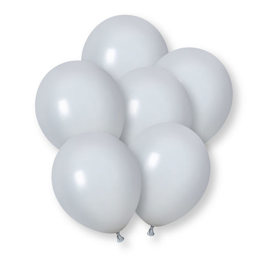 10 Pack Grey Premium 12" Latex Balloons