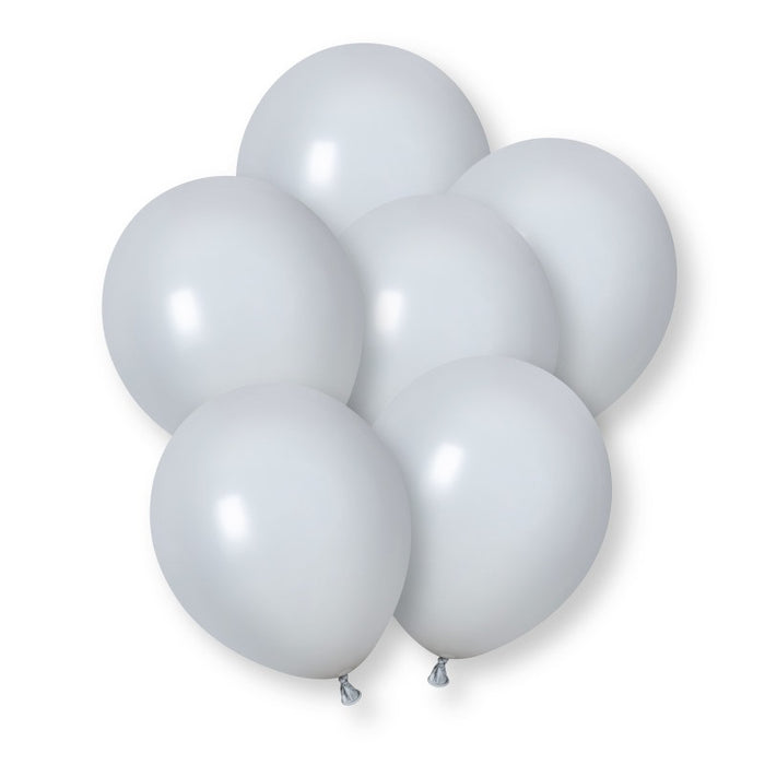 10 Pack Grey Premium 12" Latex Balloons