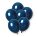 8 Pack Navy Blue Pearl Premium 12" Latex Balloons