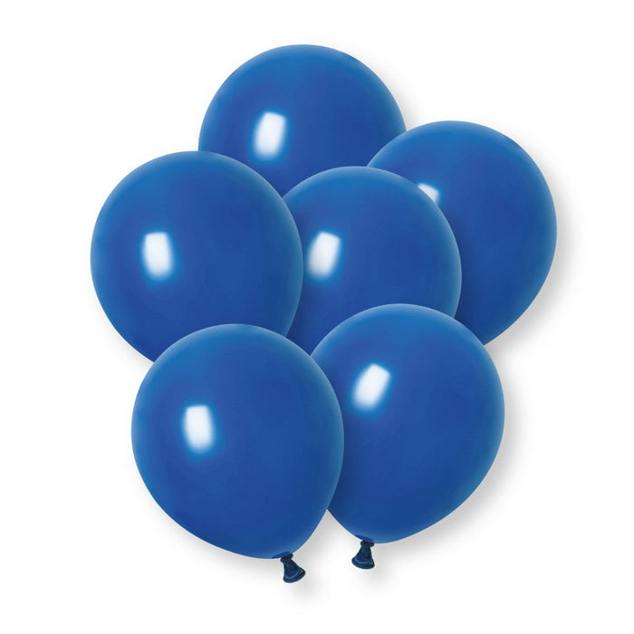 10 Pack Royal Blue Premium 12" Latex Balloons