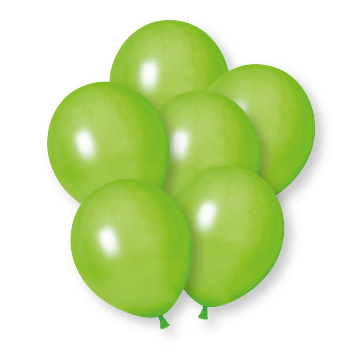 10 Pack Lime Green Premium 12" Latex Balloons