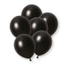 8 Pack Black Pearl Premium 12" Latex Balloons