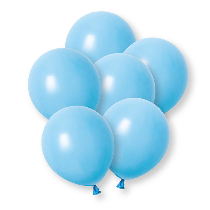 10 Pack Light Blue Premium 12" Latex Balloons