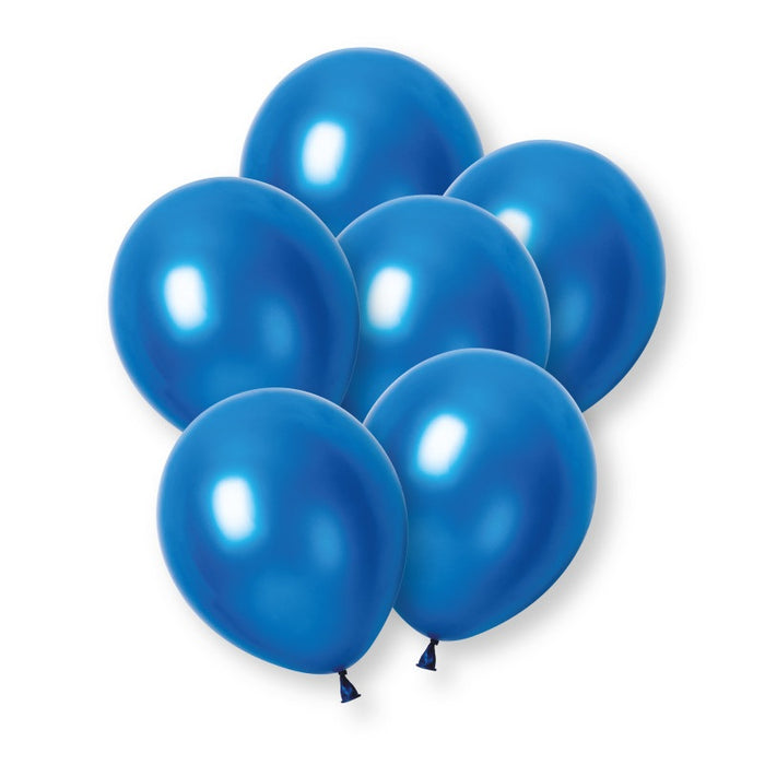 8 Pack Blue Pearl Premium 12" Latex Balloons