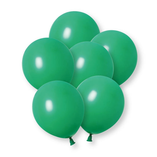 10 Pack Green Premium 12" Latex Balloons