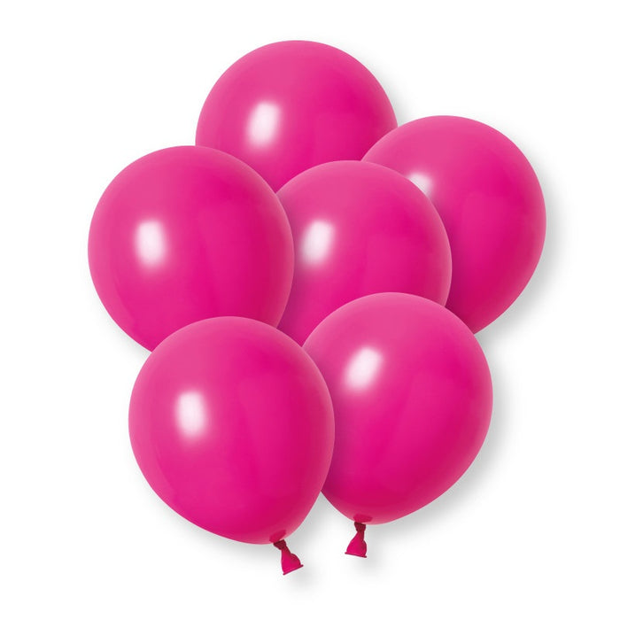10 Pack Raspberry Premium 12" Latex Balloons