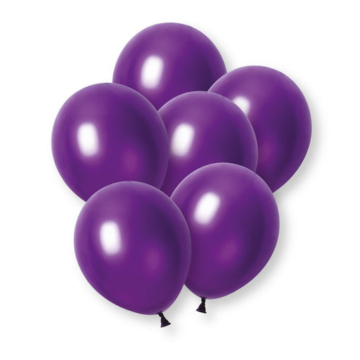 8 Pack Purple Pearl Premium 12" Latex Balloons