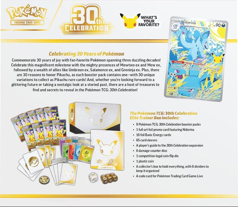 Pokémon TCG: 30th Celebration Elite Trainer Box ETB