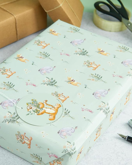 Winnie the Pooh Packaged Wrap - UK Greetings Disney Wrap, Card and Tag Pack Bundle 688967-0-1