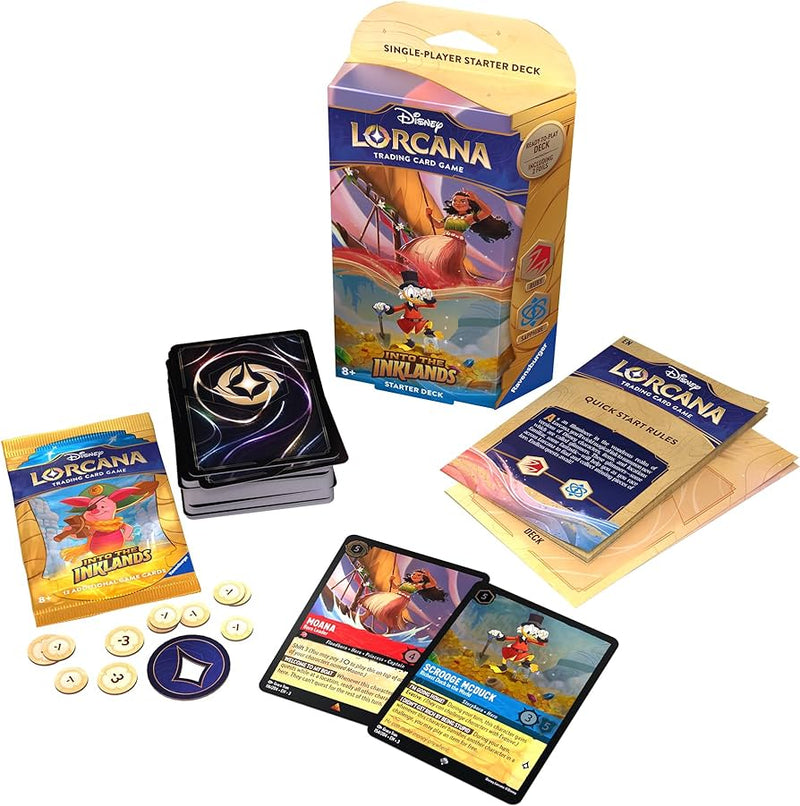 Disney Lorcana: Into The Inklands TCG Starter Ruby and Saphire (Set 3)