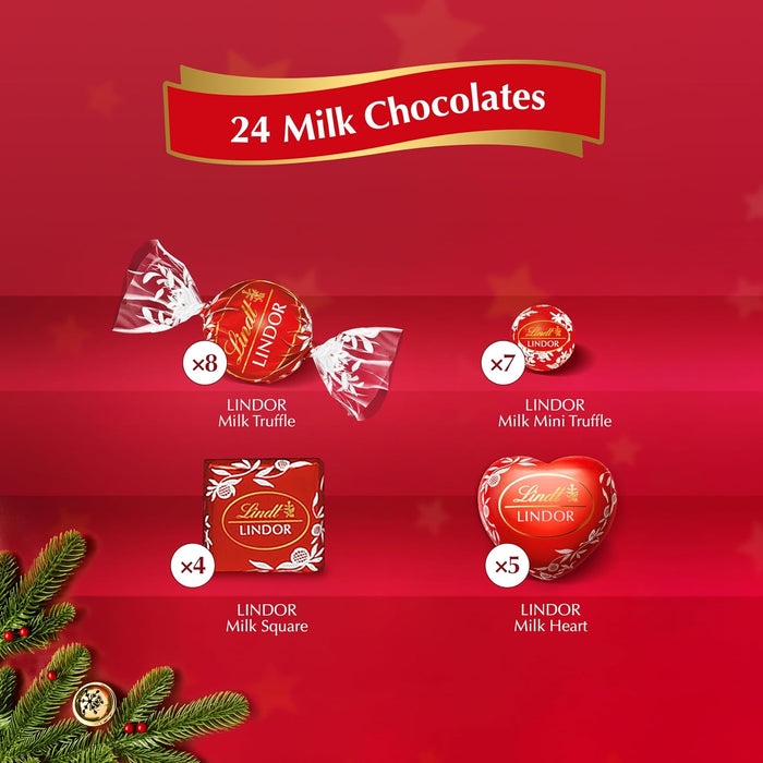 Lindt Lindor Milk Chocolate Selection Advent Calendar 235g