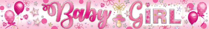Banner Baby Girl Pink