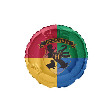 Harry Potter Crest 18" Round Foil Balloon Packaged (Optional Helium Inflation)