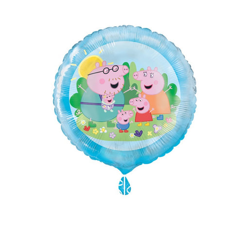 Peppa Pig Round 18" Foil Balloon - Packaged (Optional Helium Inflation)