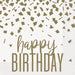 Confetti Gold Birthday Luncheon Napkins 16 Pack