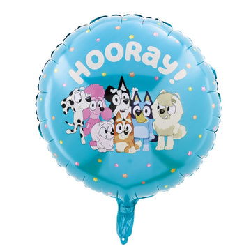 Bluey Round 18" Foil Balloon - Packaged (Optional Helium Inflation)
