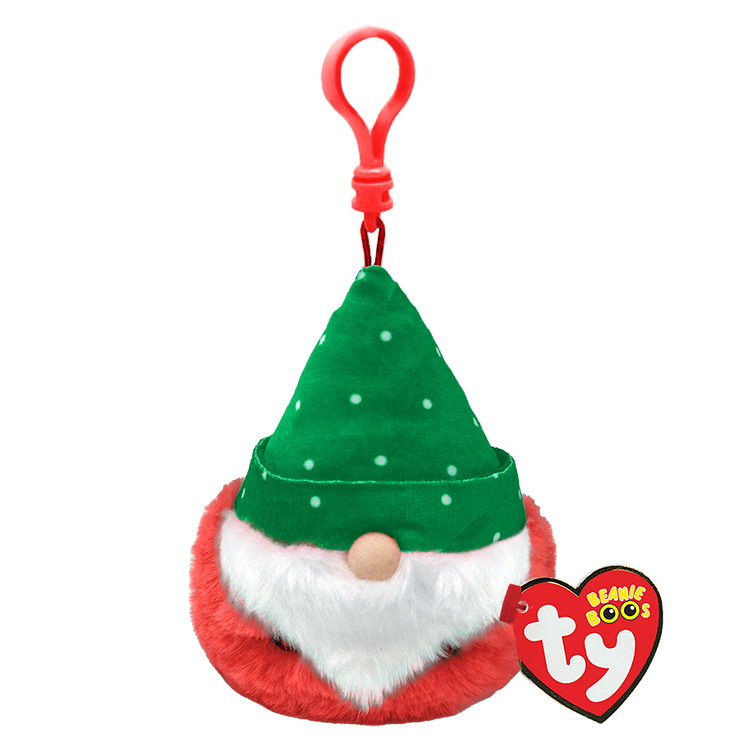Ty Key Clip - Turvey the Red Gnome