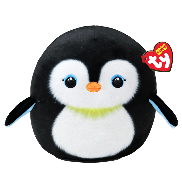 Ty Squishy Beanies 10" - Neve the Penguin soft toy