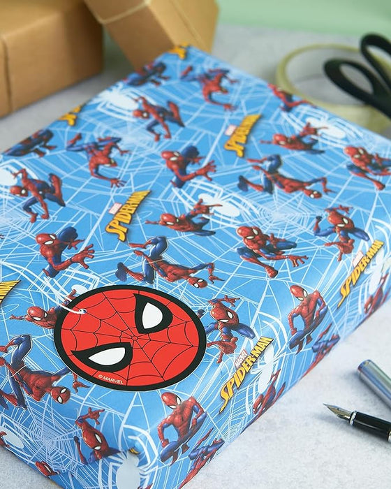Spider-Man Packaged Wrap - UK Greetings Disney Wrap, Card and Tag Pack Bundle 748399-0-1