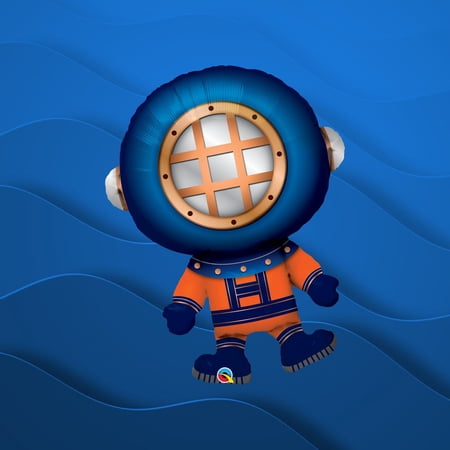 Deep Sea Diver Supershape Foil Balloon (Optional Helium Inflation)