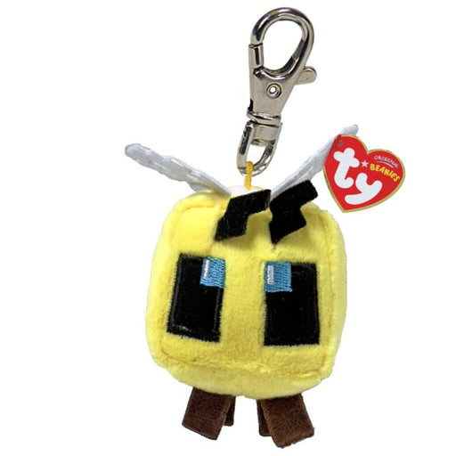 Ty Key Clip - Bee (Minecraft) soft toy