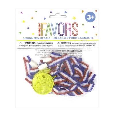 Winner Medal Party Favors 5 Pack