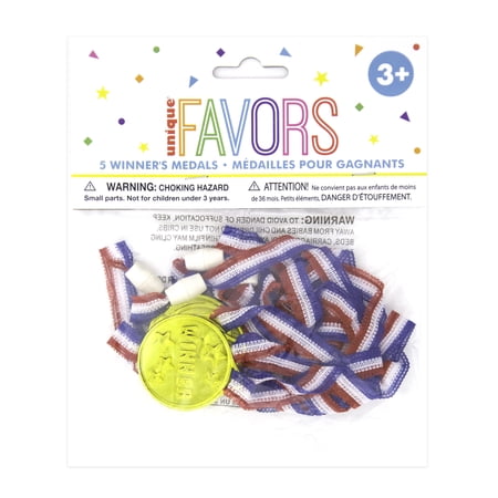 Winner Medal Party Favors 5 Pack