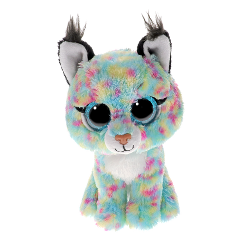 Ty Beanie Boos Regular - Lynx the Bobcat soft toy - front