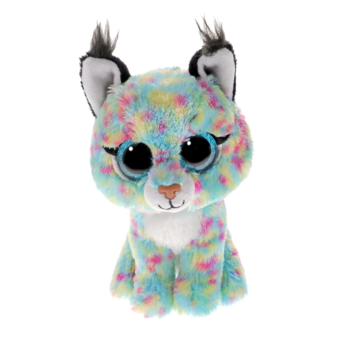 Ty Beanie Boos Regular - Lynx the Bobcat soft toy - front