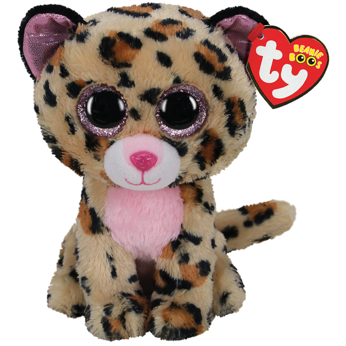Ty Beanie Boos Regular - Livvie the Leopard soft toy