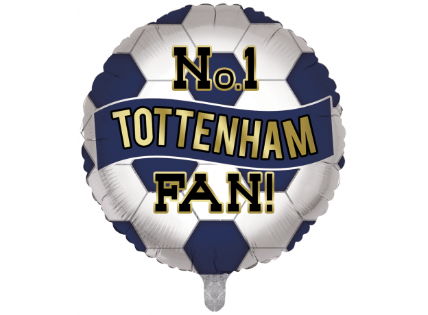 Tottenham Fan Football Helium Balloon (Optional Helium Inflation)