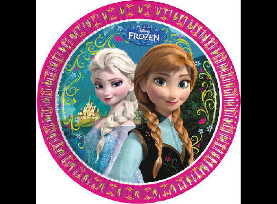 Frozen Anna Elsa Party Lunch Plates