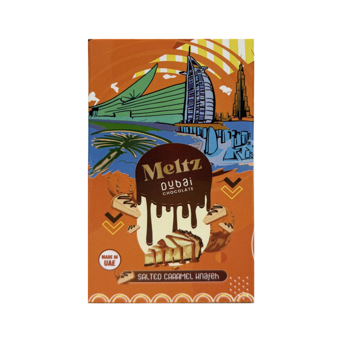Dubai ORIGINAL Chocolate Bar - Meltz Select your Flavour Knafeh Net Weight 75g/192g