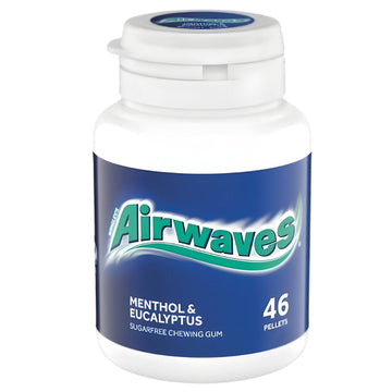 Airwaves Menthol & Eucalyptus Chewing Gum Bottle x46 Pieces