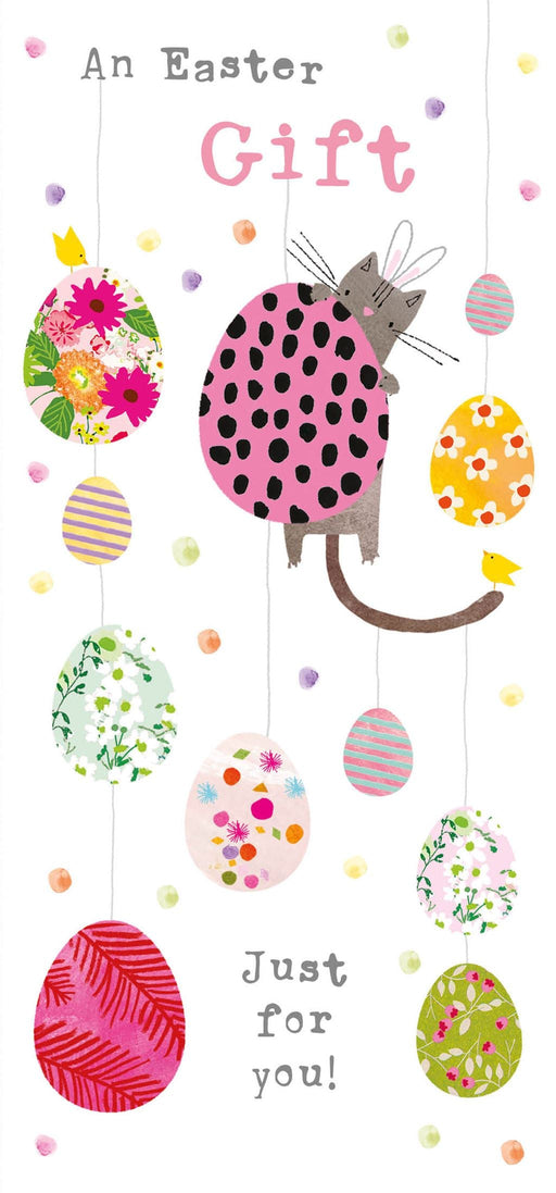 Easter Card for Friends and Family – Easter Chick with Spring Flowers Design
