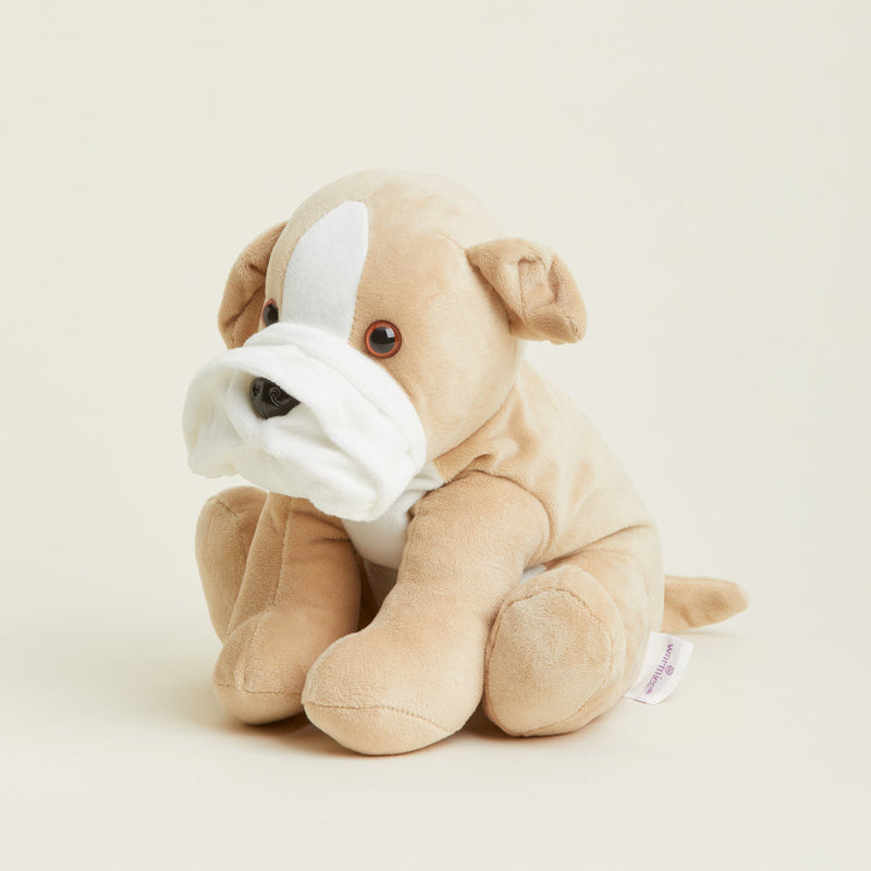 Bulldog by Warmies® Hug Me, Warm or Cool Plush
