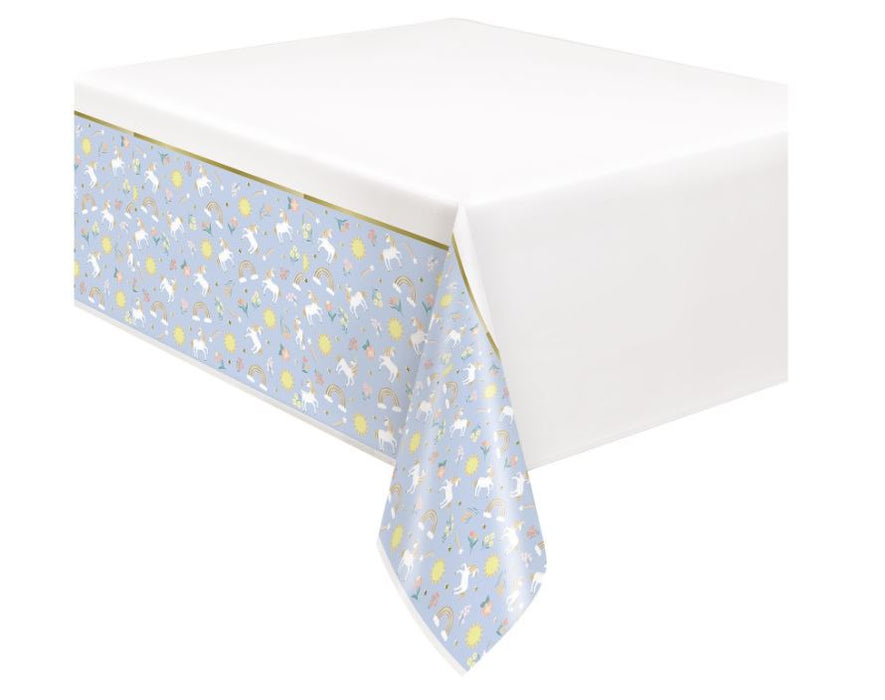 Unicorn Plastic Reusable Table Cover