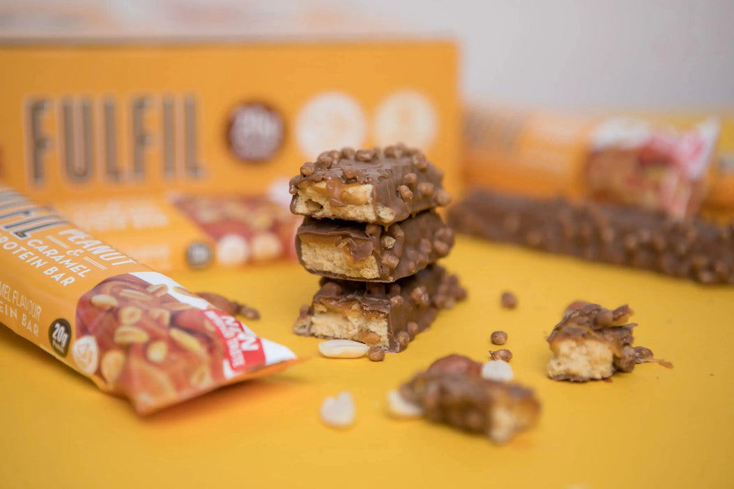 12 x Fulfil Chocolate Peanut & Caramel Flavour Vitamin & Protein Bar 40g BBE:16/05/25