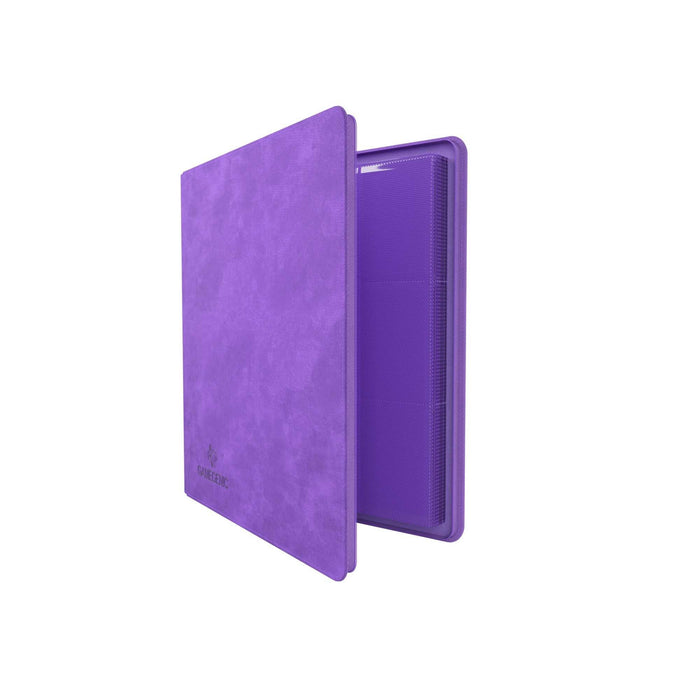 Gamegenic Zip-Up Album 24-Pocket Purple open
