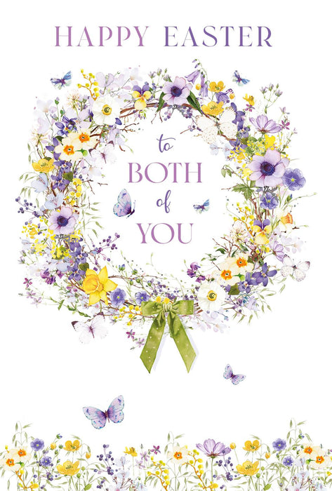 Easter Card for Both Of You – Delicate Spring Blossoms and Easter Greetings