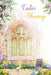 Easter Card for Religious – Classic Easter Morning Scene with Countryside View