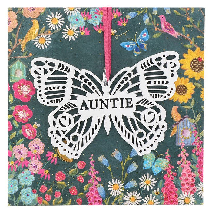 Etched Wooden Plaque Auntie