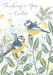 Easter Card for Thinking Of You – Sweet Spring Chick in a Nest with Flowers