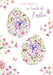 Easter Card for Keeping In Touch – Delicate Spring Floral Wreath Design