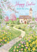 Easter Card for Religious – Modern Pastel Easter Egg Pattern Design