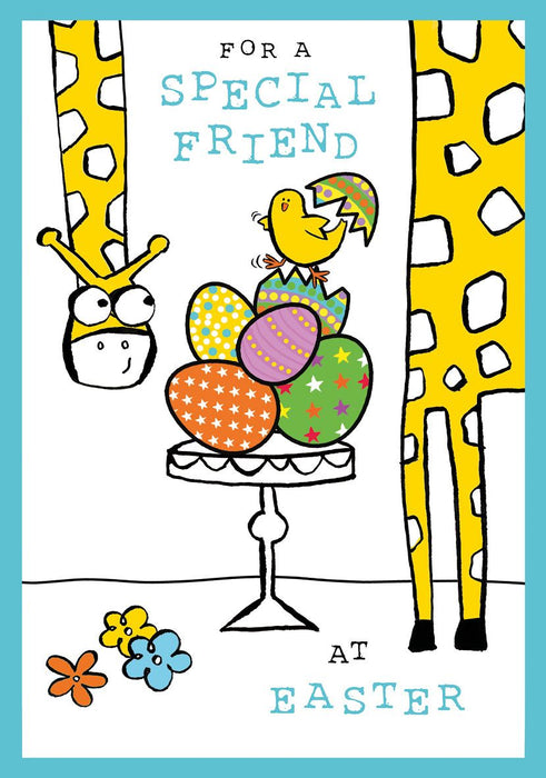 Easter Card for Special Friend – Artistic Springtime Birds and Blossom Branch