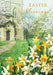 Easter Card for Religious – Vibrant Tulip and Narcissus Easter Bouquet